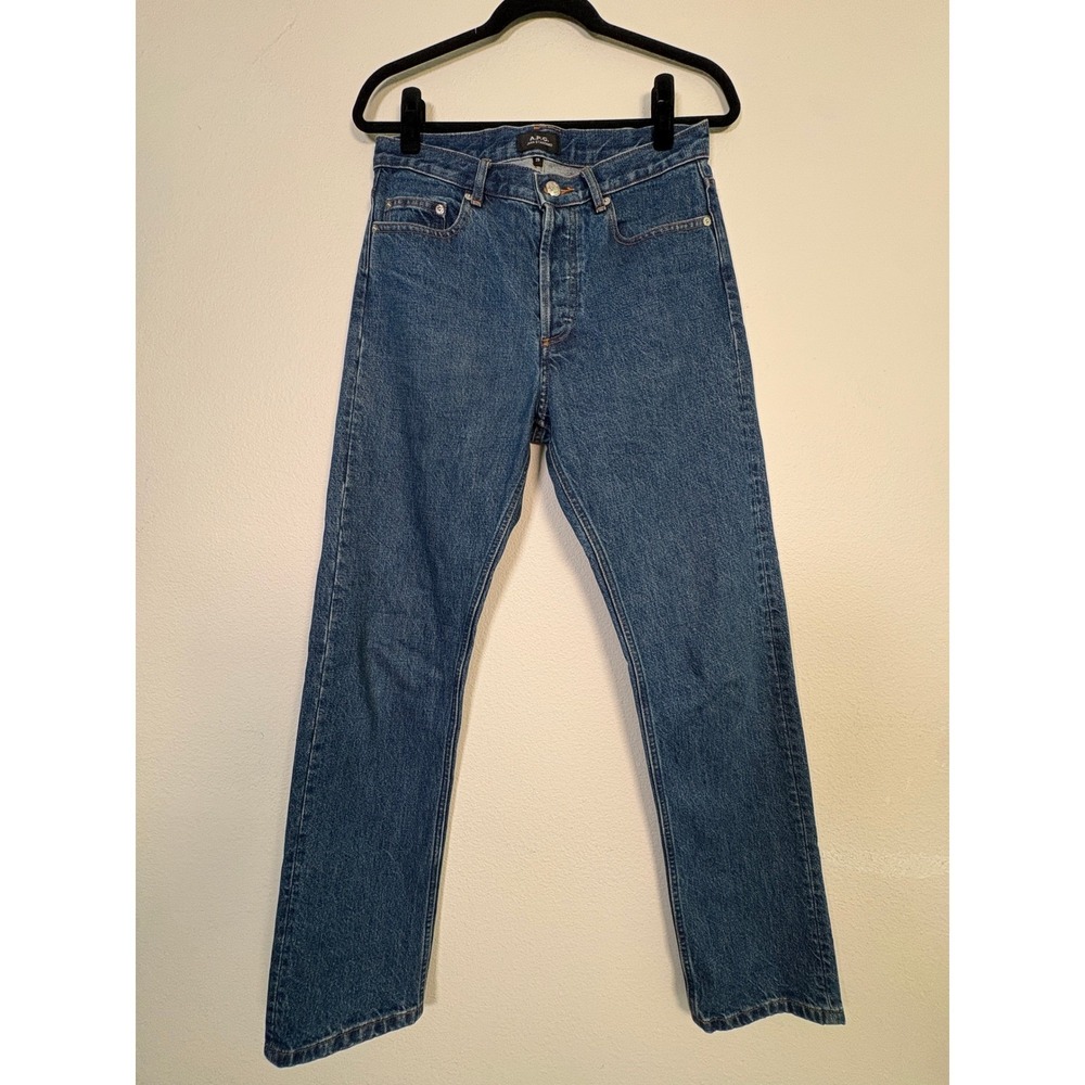 APC Jean Standard Straight Leg Denim dark indigo raw Size 29